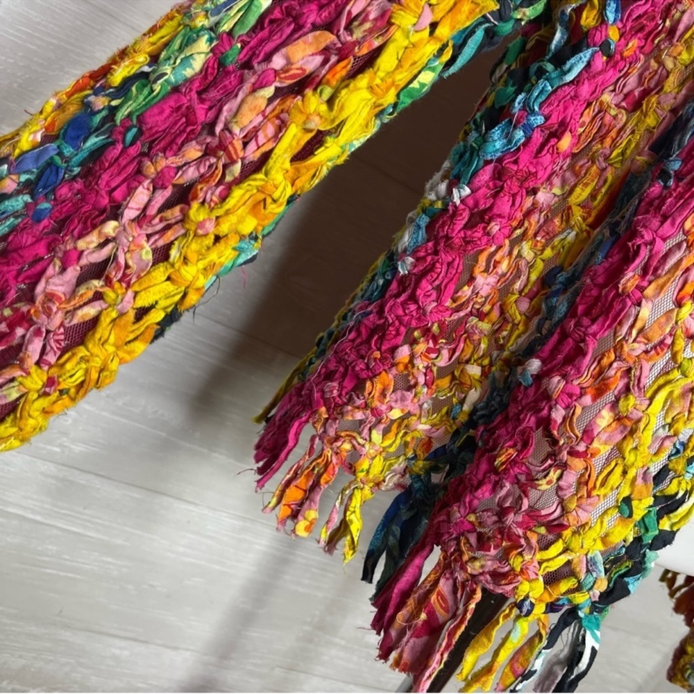 Sandy Starkman Colorful Open-Front Cardigan - Picture 6 of 10